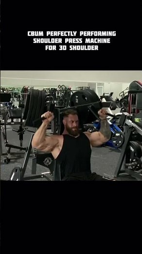 Cbum :- Best way to perform shoulder press machine for 3D shoulder