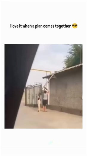 inavinate01 on Instagram: "The post features a heartwarming video of a mother and young child collaborating to rescue a kitten from a corrugated rooftop using a makeshift pole and bucket, set in a modest outdoor compound, emphasizing family teamwork and compassion. Captioned with a nod to The A-Team's Hannibal Smith, the clip has garnered over 7,000 likes and 92,000 views in under 24 hours, resonating with the account's pro-family ethos amid positive replies celebrating the "heroic" effort. This