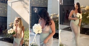 Ces demoiselles d'honneur se risquent à une robe transparente pour le mariage de leur amie, le résultat est surprenant
