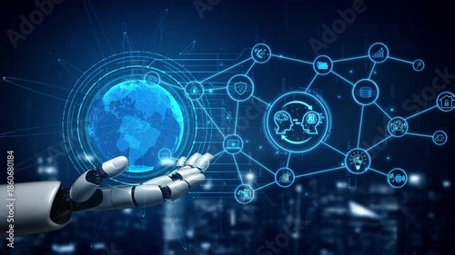 AI enables collaborative intelligence by linking robotics, machine learning, and data systems to automate operations and improve real-time decision-making. Marrow