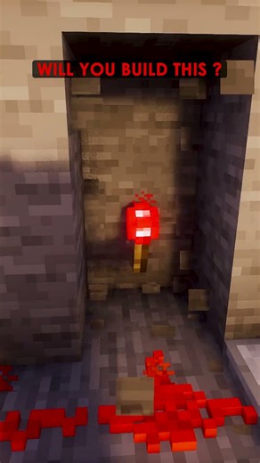 Minecraft How To Make Automatic Secret Door #minecraft #minecraftshorts #minecrafttutorial