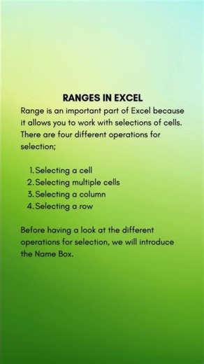 📊 Excel Ranges Made Easy!