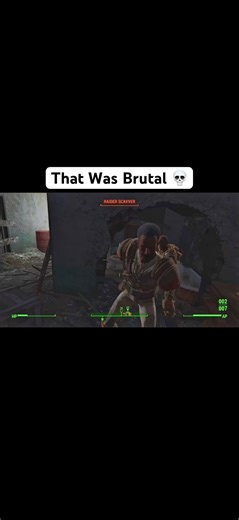 That Was Brutal 💀 #fallout4 #fallout #falloutmods #funnygaming #gaming #shorts #fyp