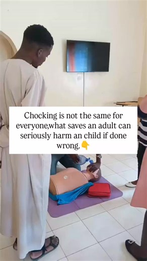 Chief Emergency Care-Kenya on Instagram: "🆘 CHILD vs ADULT CHOKING — KNOW THE DIFFERENCE 👶 CHILD CHOKING (1 year to puberty) Common causes: food pieces, toys, coins Airway is smaller and more delicate Signs: weak cough, high-pitched sounds, panic Correct response: ✔️ Encourage coughing if effective ✔️ If severe → Back blows + abdominal thrusts ❌ Never use excessive force 🧍‍♂️ ADULT CHOKING (Puberty and above) Common causes: poorly chewed food, alcohol, talking while eating Stronger airway & m