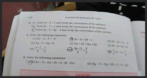 A-26Essential ICSE Mathernatics for Class 6(a) Solve 6 x-5=7 ... | Filo