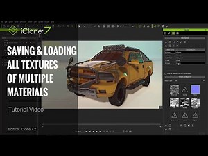 iClone 7.21 Tutorial - Saving & Loading All Textures of Multiple Materials
