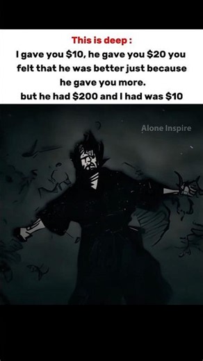 I gave you $10, he gave you $20 you felt #motivational #quotes #peace #relatable #english #life