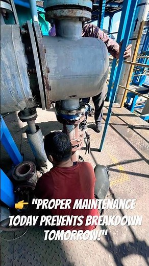 Industrial Maintenance: Flash Tank Condenser Cleaning & Valve Change #FlashTank #Condenser