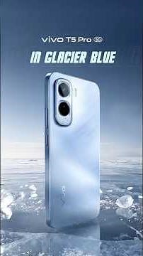 Presenting the all-new vivo T5 Pro 5G in Glacier Blue, Launching tomorrow.