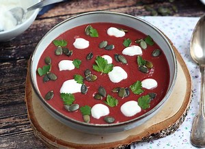 Recette facile de soupe de betterave colorée