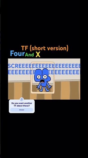 Four&X TFshortversion #bfdi #tpot #transformation #tf #givemebackmykids #bfb #bfdia #osc #objectshow