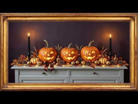 2 Hours of Frame TV Art | 16 Halloween & Fall Paintings | 4K Screensaver, No Sound