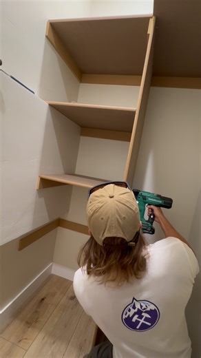 Keifer Kelson on Instagram: "Building out new closets at the cabin 🪚 I used MDF shelving with cleats — my go-to method for strong, budget-friendly closet builds. Still need to putty, caulk, and paint before the rods go in 👌 #DIY #ClosetBuild #CabinRenovation #HomeImprovement #ClosetShelving #BudgetDIY #ConstructionTok #BuilderLife #Woodworking #ClosetOrganization #HouseProjects #BeforeAndAfter #ClosetMakeover"