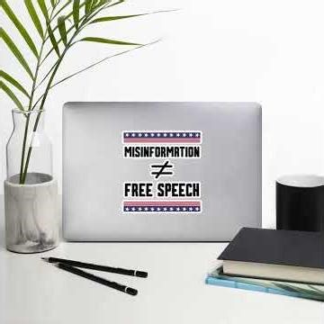 Misinformation is Not Free Speech Sticker - Political Vinyl Decal