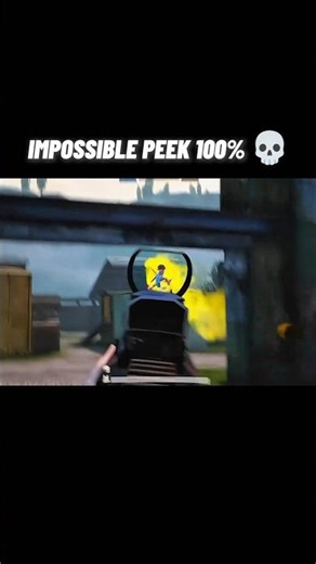 IMPOSSIBLE PEEK 100% 🥶💀?!! #shorts #youtubeshorts #pubgmobile #bgmi #gamingshorts