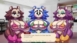 Epic Busty Phat Ass Furry Foursome Waifu Crossing Hentai