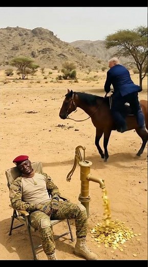 Ibrahim Traore Laughs While Trump Runs Away With Nothing 💰🤣 Comedy scene Funniest memes
