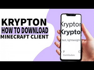 How To Get KRYPTON Client For Minecraft Java (DONUT SMP)