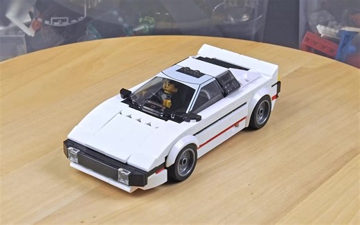 乐高全球限量版莲花Lotus Esprit Turbo赛车MOC