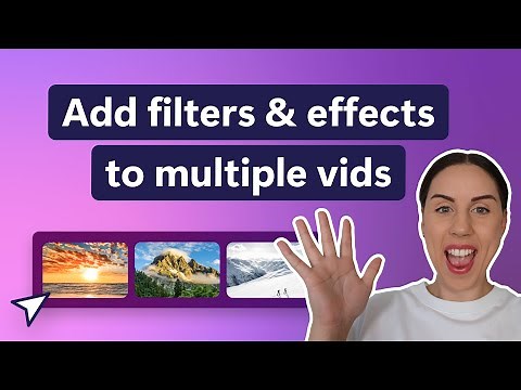 How to add filters and effects to multiple videos at once