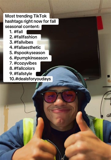 If you’re posting this season, make sure you’re tapping into the vibes 🍂✨ These are the must-use fall hashtags blowing up on TikTok right now: #fall #fallfashion #fallvibes #fallaesthetic #spookyseason