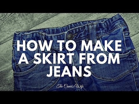 How To Make A Skirt From Jeans