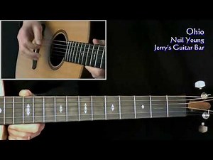 Neil Young Ohio (acoustic) - Guitar Play Through and Intro Lesson