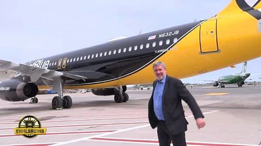 "It's great for the organization. It's great for the brand. It's great for our fans across the country." 📸 Photos from the unveiling of JetBlue's "Bear Force One" at Logan Airport: https://bbru.in/2Yrwgyx | Boston Bruins