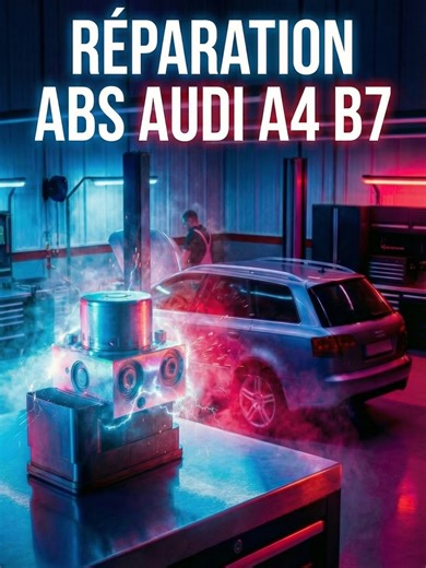 Réparation ABS Audi A4 B7 défaut 01276 04FC – Pompe hydraulique ABS (V64) #audia4b7 #absrepair #réparation #entreprise #garage #mecanique #électromécanique #électronicrepair #AutoRepair