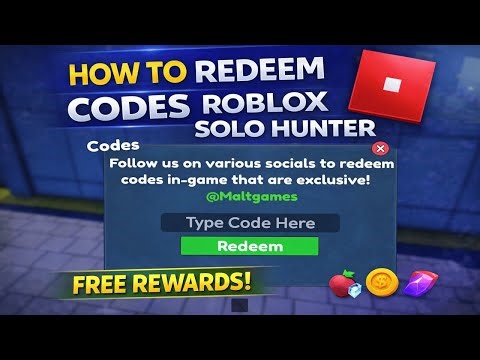 How To Redeem Codes in Solo Hunter | Solo Hunter Codes Guide | Roblox