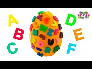 Giant Play Doh Surprise Egg ABC Alphabet | Learn Alphabet Play Doh | Play Doh Alphabet Surprise Eggs