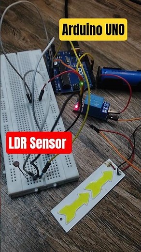 Arduino Uno ana LDR Dark Sensor #shorts