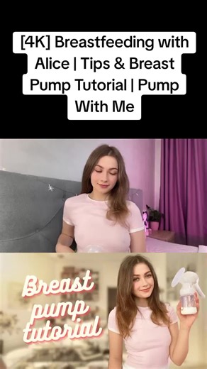 [4K] Breastfeeding with Alice | Tips & Breast Pump Tutorial | Pump With Me #breastpumptutorial #tutorial #newmomtips #breastpump #fyp #foryoupage❤️❤️ #breastfeadingmomma #pump