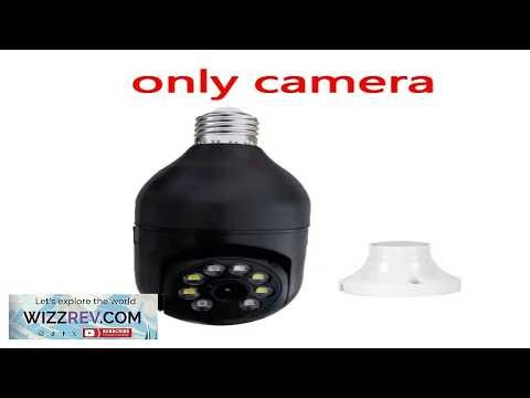 Bulb E27 Surveillance Camera Full Color Night Vision Automatic Human Tracking Zoom