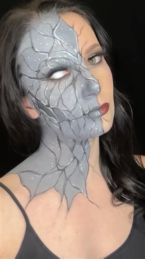 Turning Into Cracked Stone Makeup Tutorial | SFX Makeup Look