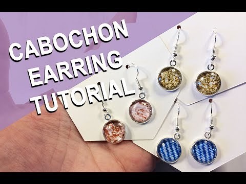 Easy how to cabochon earring tutorial