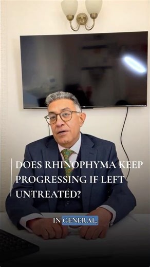 Can Rhinophyma progress?