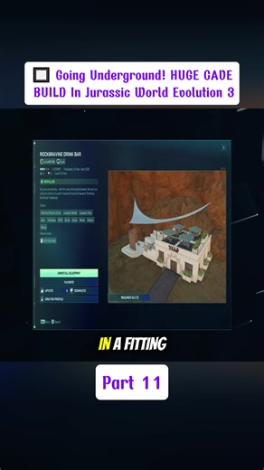 🔲 Going Underground! HUGE CAVE BUILD In Jurassic World Evolution 3 #JurassicWorldEvolution #GameBuildTips #DinosaurPark #part11