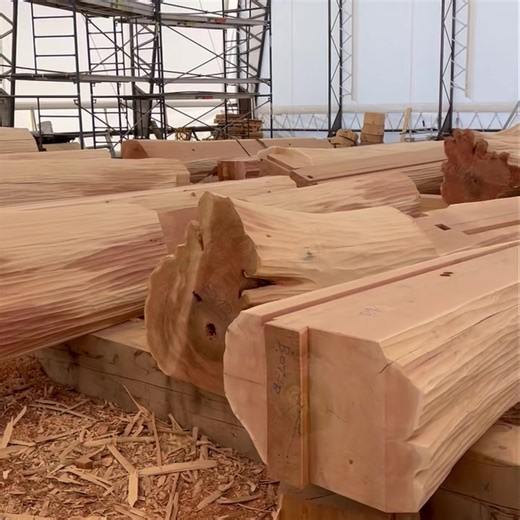 30K views · 627 reactions | Can u believe all these massive logs will fit together to make one awesome post and beam house, we are looking forward to setting it up early in the new year!! | Langberg Log Homes | Facebook