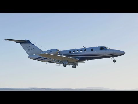 Cessna Citation CJ4 landing at Kitakyushu Airport | Microsoft Flight Simulator