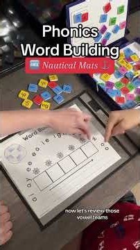 ⚓ Phonics Word Building #phonics #vowelteams #readingteacher #spelling #wordbuilding