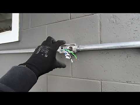 How to build a 1-inch galvanized conduit infrastructure.