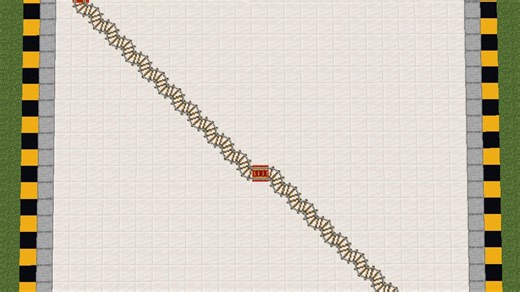 Minecraft player showcases the best way to make diagonal rail tracks