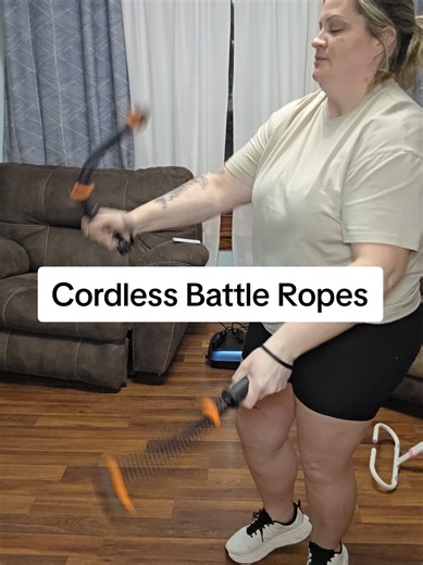 Don’t have space for traditional battle ropes? Same. These cordless ones give you that explosive burn without needing to anchor them. #workout #homegym #homeworkout #battleropes #workoutathome