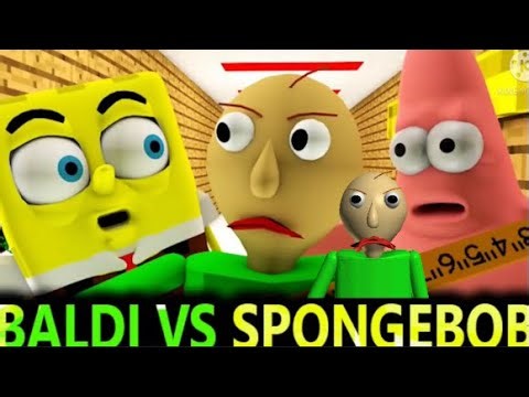 These barnacle heads better know their math | Baldi vs Spongebob and Patrick in Minecraft