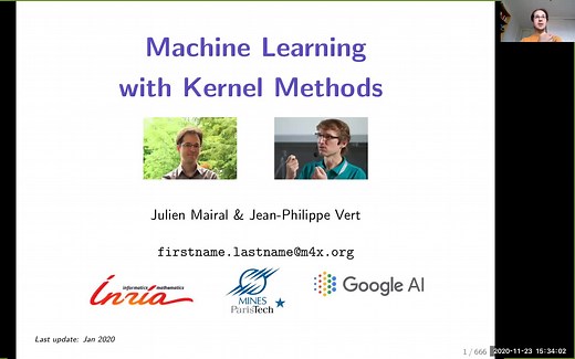 机器学习中的核方法（Kernel methods in machine learning - MVA2021）