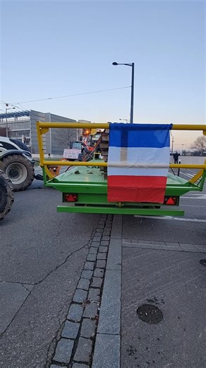 Protest of the French farmers in Strasbourg in front of the European Parliament #farmers #farmersprotest #protest | Radio Romania International