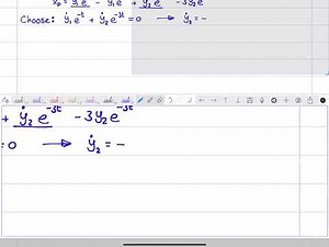 Mechanical Vibrations 24 - Second order inhomogeneous ODEs (Variation of Constants)