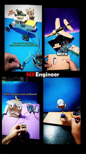 make #craft with #cardboard and #arduino #handmade