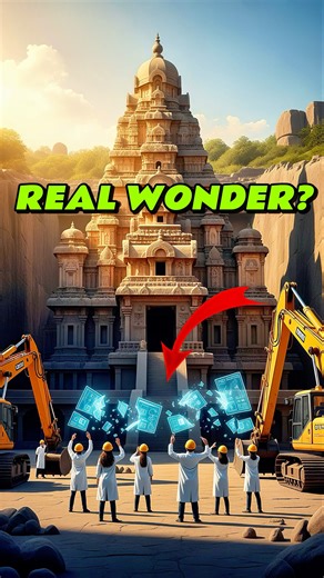 👽 Built by ALIENS? The Mystery of Kailasa Temple 😱 #shorts